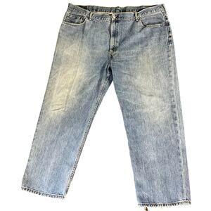 Levi Strauss & Co Men's 550 Sz 48x30 Light Denim Jeans Straight Leg 100% Cotton